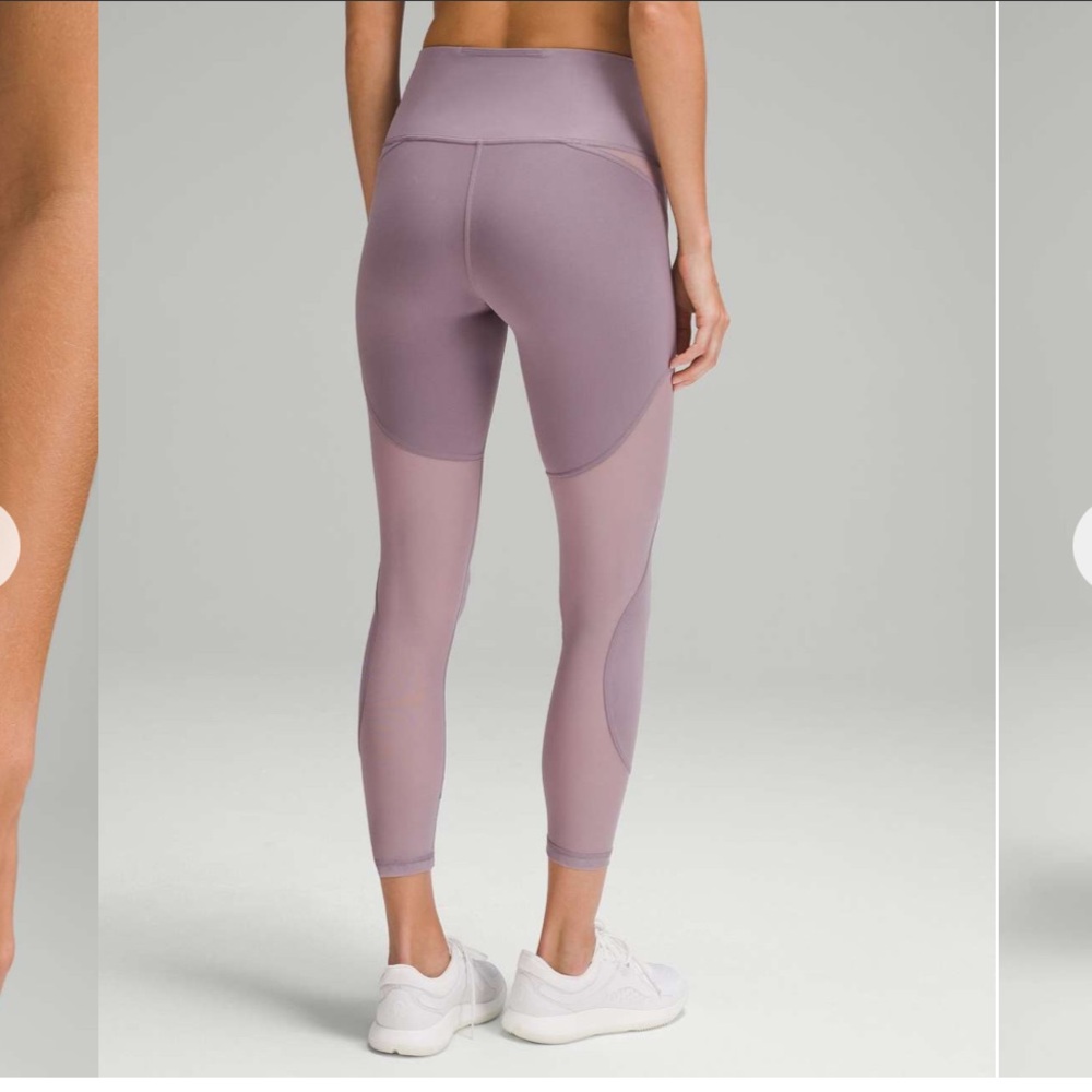 NWT Lululemon Wunder Train Mesh Panel HR Tight 25” - Size 8